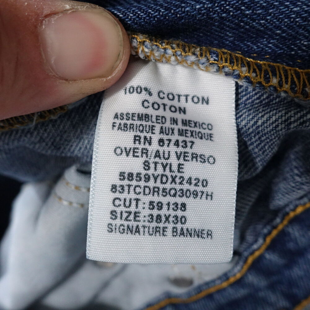 VINTAGE RALPH LAUREN POLO JEANS CO WIDE LEG BAGGY SKATER‎ JEANS MENS 38X30 - Picture 13 of 13
